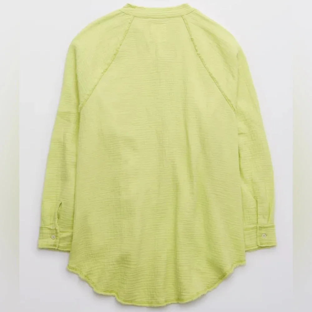 Aerie Pool to Party Swim Cover Up in Mint Colorway Women’s Oversized Top - Picture 4 of 5